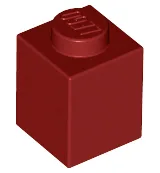 Brick 1 x 1 / Dark Red