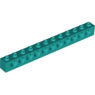 Lego Technic Brick 1 x 12 [11 Pin Holes] / Dark Turquoise