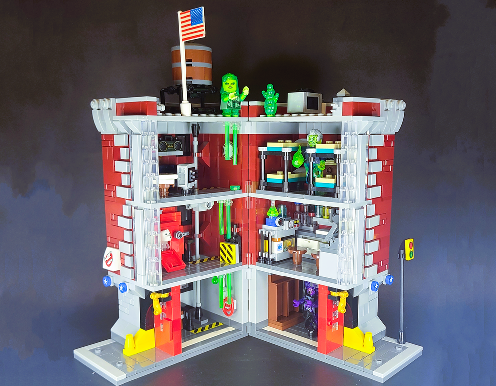 Lego Mid Sized GB Firehall Headquarters