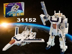 VF-1 Valkyrie (Macross) / Jetfire (g1 Transformers) using lego set 31152 astronaut