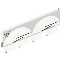 Windscreen 1 x 4 x 1 1/3 with Bottom Hinge with Wipers Print / Trans-Clear