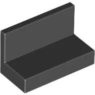 Panel 1 x 2 x 1 [Square Corners] / Black