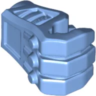 Large Figure Hand, Mechanical with Pin Hole and 3mm Bar Slot / Medium Blue