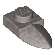 Plate Special 1 x 1 with Tooth / Flat Silver