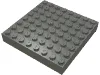 Brick 8 x 8 / Dark Bluish Gray