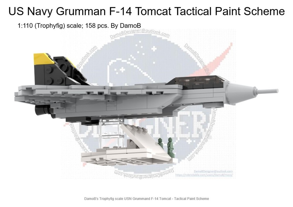 Lego US Navy Grumman F-14 Tomcat (Tactical Paint Scheme)