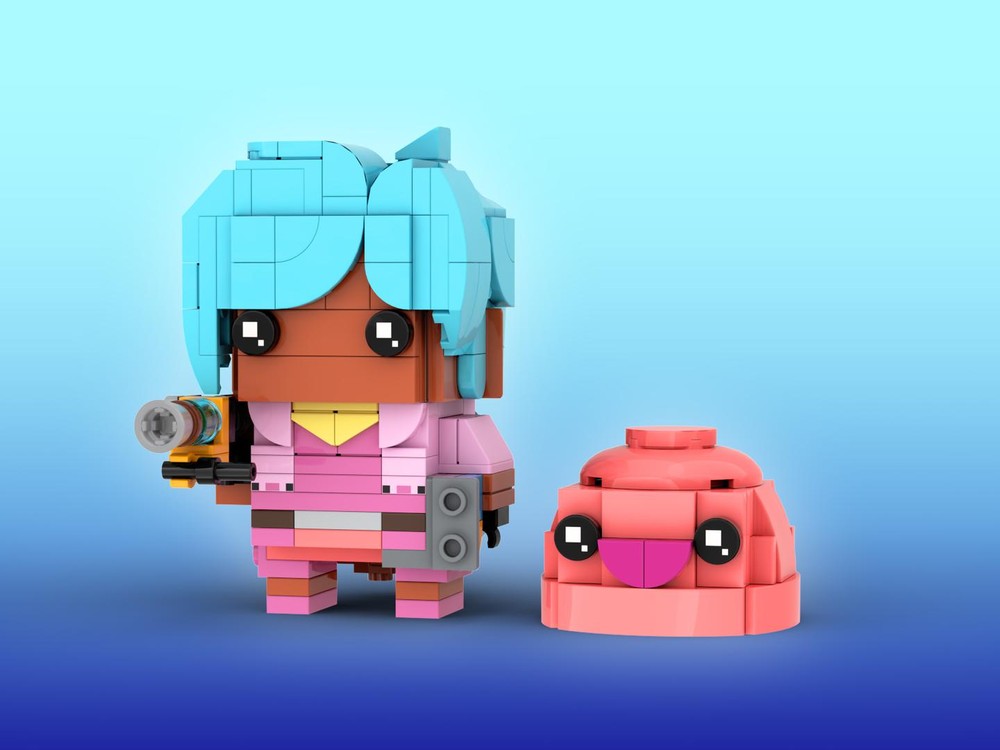 Lego Beatrix & Pink Slime Brickheadz LEGO MOC - Slime Rancher