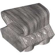 Engine / Air Scoop 2 x 2 / Metallic Silver
