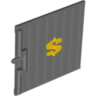 Door Sliding - Type 1 with Yellow Dollar Sign Print