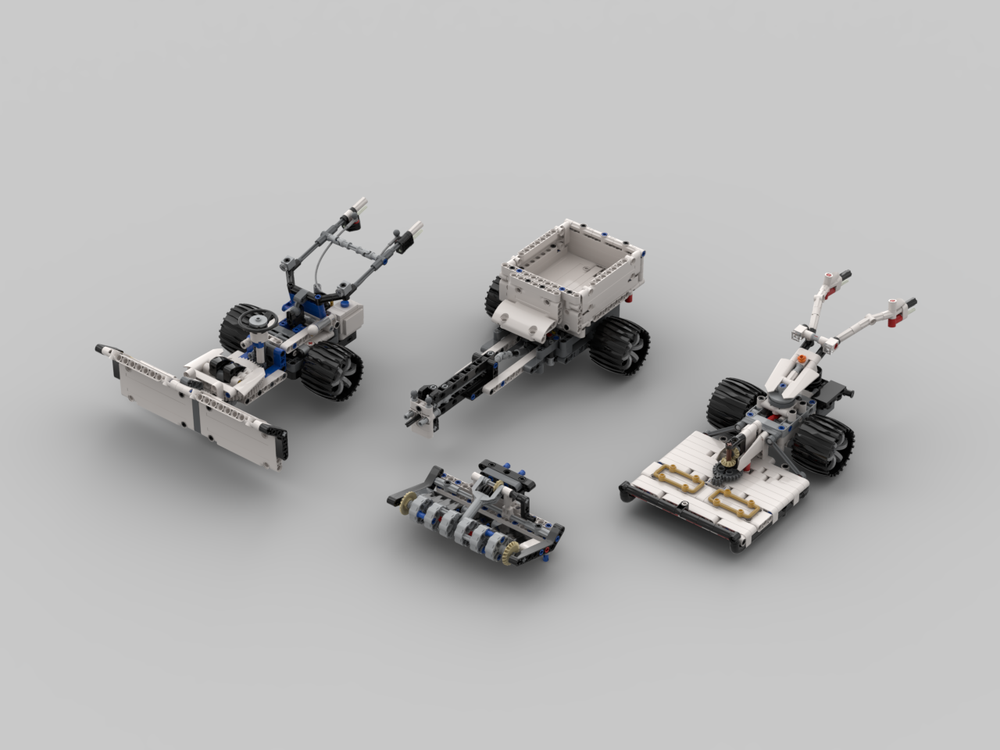 Lego 42158 - 2 Single-Axle Tractors with 4 Attachments