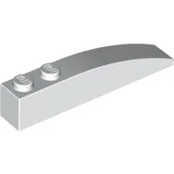 Brick Curved 6 x 1 / White