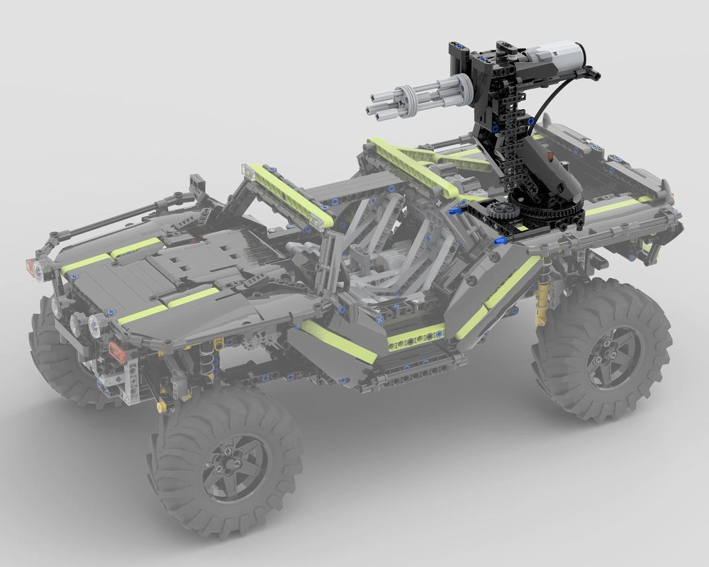 Lego M41 Machine Gun for the Halo Warthog