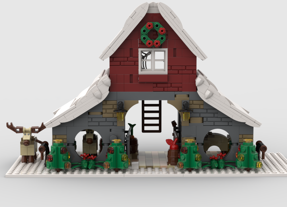 Lego Reindeer Stable