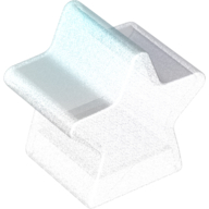 Lego Duplo Brick Special 2 x 2 x 2, Star / Opal Trans-Clear