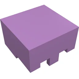 Helmet Rectangular / Medium Lavender