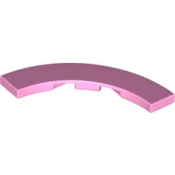 Tile 4 x 4 Curved, Macaroni / Bright Pink