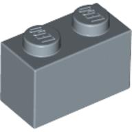 Lego Brick 1 x 2 / Sand Blue