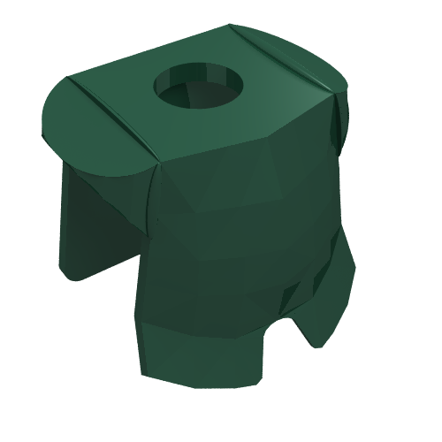 Lego Minifig Neckwear Armor Breastplate with Leg Protection [Plain] / Dark Green