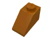 Brick Sloped 45° 2 x 1 with Bottom Pin / Dark Orange