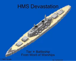 1:560 scale British tech-tree Battleships Part 2