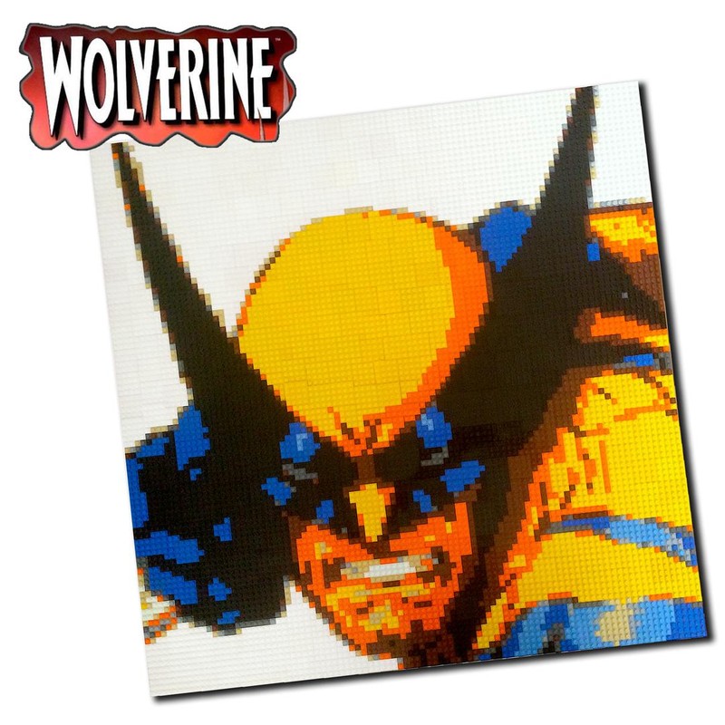 Lego WOLVERINE (Serval) - Brick Art Mosaic