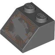 Brick Sloped 45° 2 x 2 with Star Destroyer Bridge Print / Dark Bluish Gray
