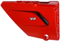 Technic, Panel Fairing #13 Large Short Smooth, Side A with Air Intake and 'V8' Pattern (Sticker) - Set 8070