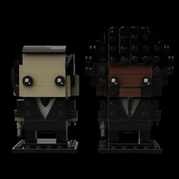 Pulp Fiction Brickheadz - Vincent Vega and Jules Winnfield