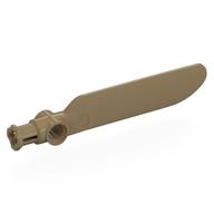 Lego Technic Rotor Blade Small with Hole and Axle Connector End / Dark Tan