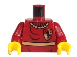 Torso Harry Potter Quidditch Gryffindor Pattern / Dark Red Arms / Yellow Hands