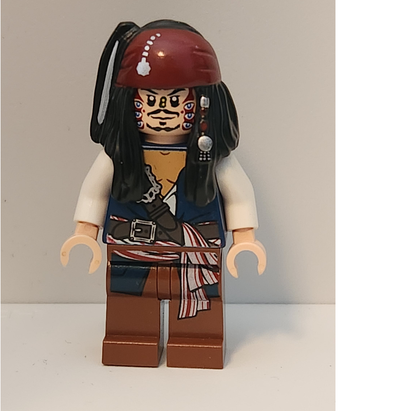 Lego Captain Jack Sparrow with Cannibal Make-up