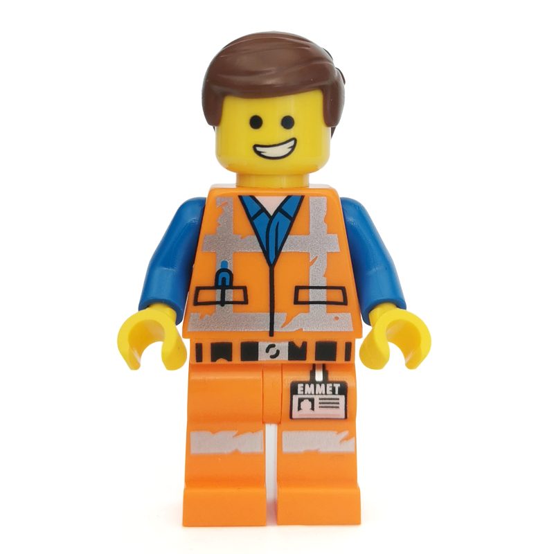 Lego Emmet, Worn Outfit, Happy / Scared