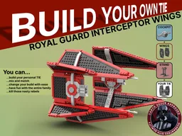 Royal Guard Interceptor Wings - Build Your Own TIE