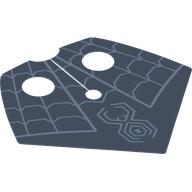 Lego Neckwear Shoulder Cape, Triangle, Spiderwebs, Spider on Sand Blue Background print / Bright Light Blue