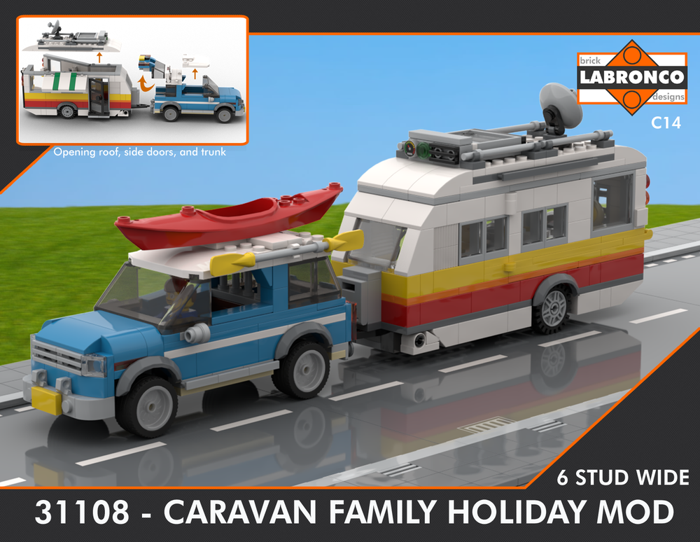 Lego C14 - 31108 Caravan Family Holiday Mod