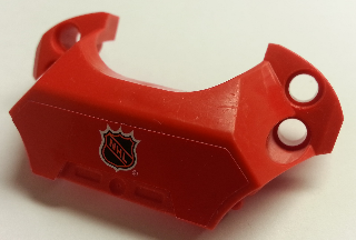 Lego Sports Hockey Chest Protector with NHL Logo on Red Background Pattern (Sticker) - Set 3540