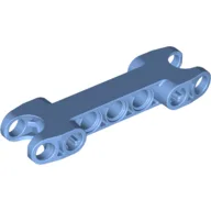 Technic Axle and Pin Connector 2 x 7 with Two Ball Joint Sockets / Medium Blue