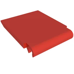 Trailer Base Ramp 4 x 16 x 1 / Red