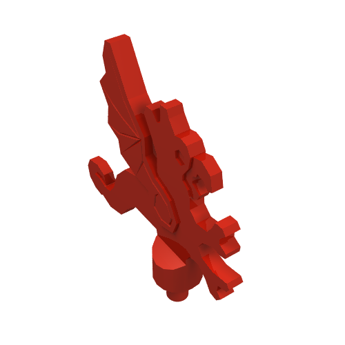 Lego Headwear Accessory Plume Dragon / Red