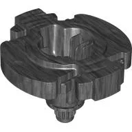 Projectile, Base for Spinner with Axle / Pearl Titanium