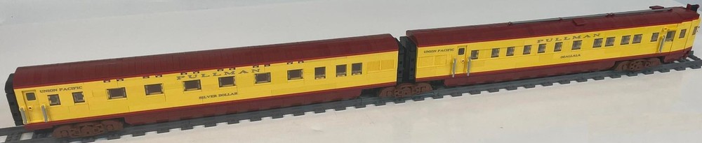 Lego UP Ogallala and Silver Dollar (coaches for City of Denver consist)
