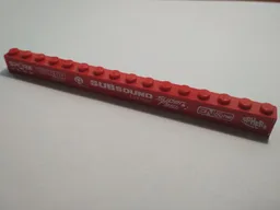 Brick 1 x 16 with 'SPARK PLUX', 'TURBO load', 'car glass', 'SUBSOUND Limiter', 'Super Fast', 'ENgyne' and 'SPHERE' Pattern (Sticker) - Set 8184