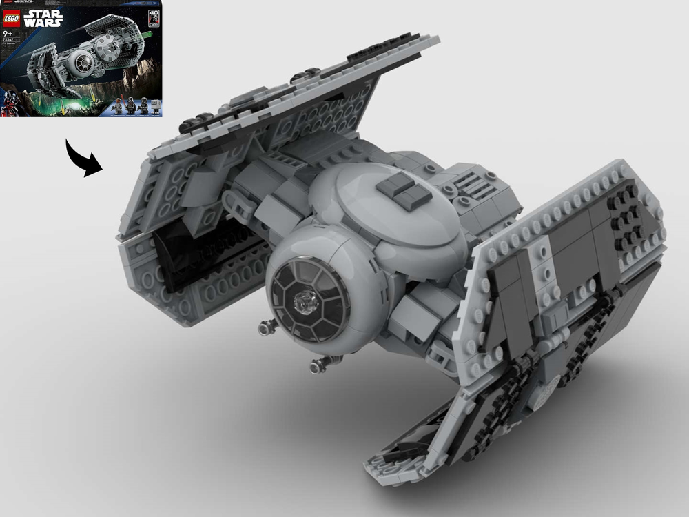 Lego TIE/ad Advanced x1 - Vader's Fighter - Alternate Build 75347 Tie Bomber
