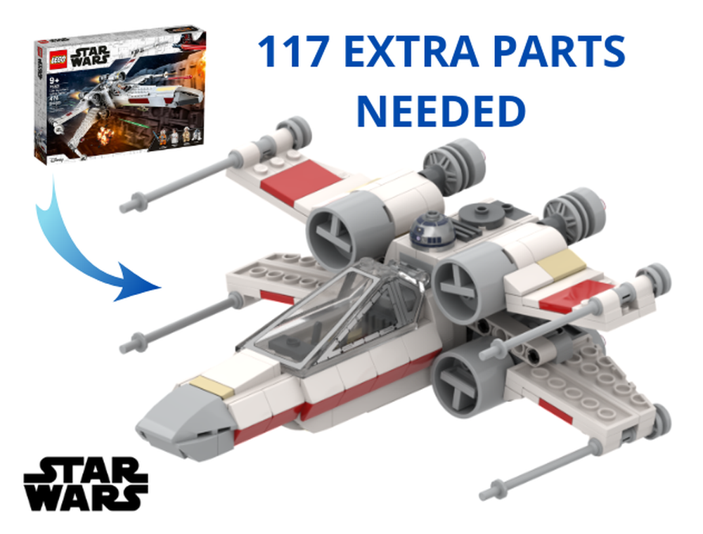 Lego 75301 MOD Chibi X-Shaped Starfighter