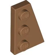 Wedge Plate 3 x 2 Right / Medium Nougat