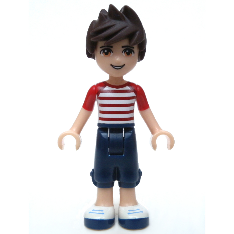 Lego Noah - White Red Shirt, Dark Blue Trousers