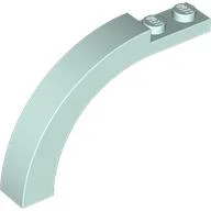 Brick Arch 1 x 6 x 3 1/3 Curved Top / Light Aqua