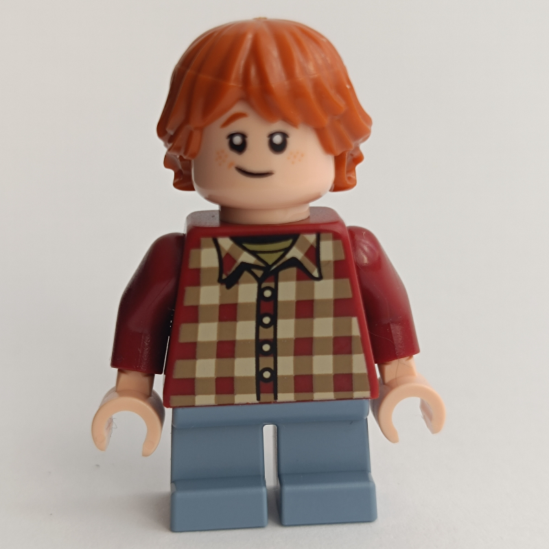 Lego Ron Weasley, Dark Red Shirt, Sand Blue Short Legs