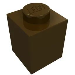 Brick 1 x 1 / Dark Brown