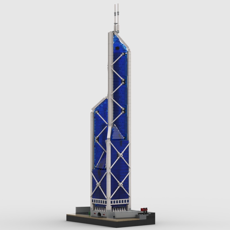 Lego Bank of China Tower at 1/650th Scale